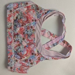 Lululemon Sports Bra Flowabunga Pink Size 6